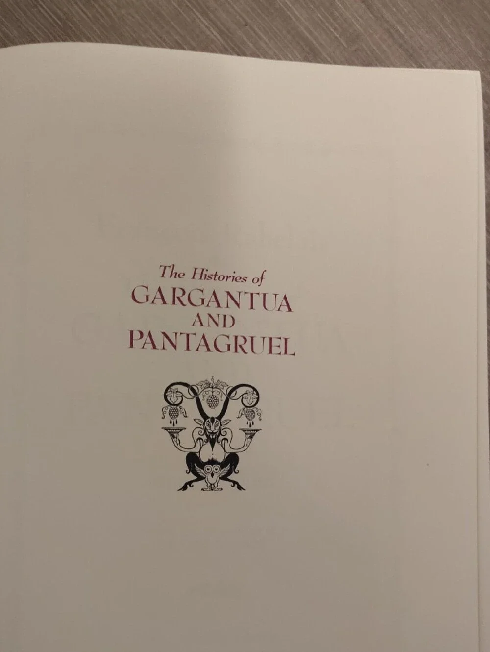 Gargantua and Pantagruel Decorative Leather Vintage Edition.By Francois Rabelais